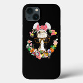 Koe Bunny Ears Happy Easter Farmer Case-Mate iPhone Case (Achterkant)