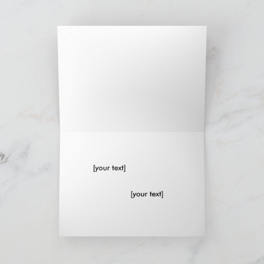 Koe Business Wenskaart Kaart (Binnen)