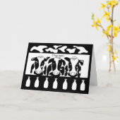 Koe Business Wenskaart Kaart (Gele Bloem)