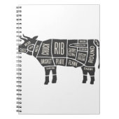 Koe Butcher Grafiek Notitieboek (Voorkant)