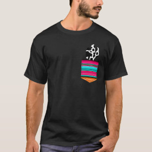 Koe Cactus In Serape Zak Print Turquoise T-shirt