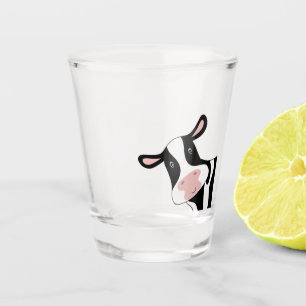 Koe cadeau, leuke koe glazen. koe thema shot glas