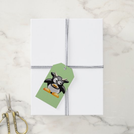 koe cadeaukaartjes cadeaulabel (Met Touw)