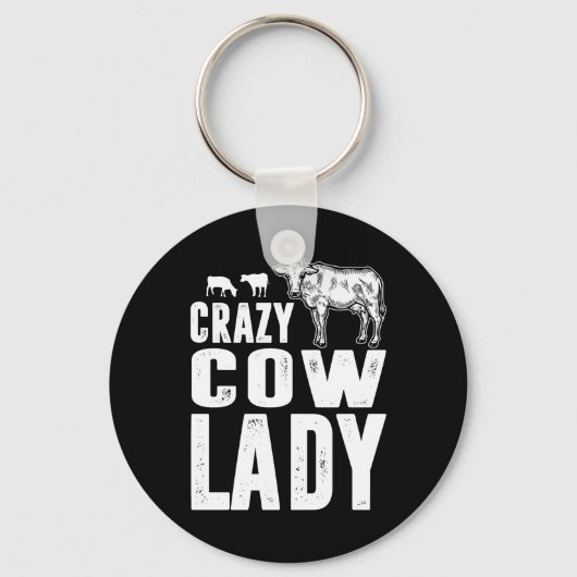 Koe Cadeaus | De Koe Lady Gift Koe Lover Sleutelhanger (Voorkant)