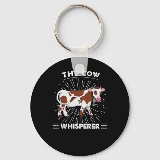 Koe Cadeaus | De Koe Whisperer Smile Sleutelhanger (Voorkant)