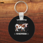 Koe Cadeaus | De Koe Whisperer Smile Sleutelhanger (Voorkant)
