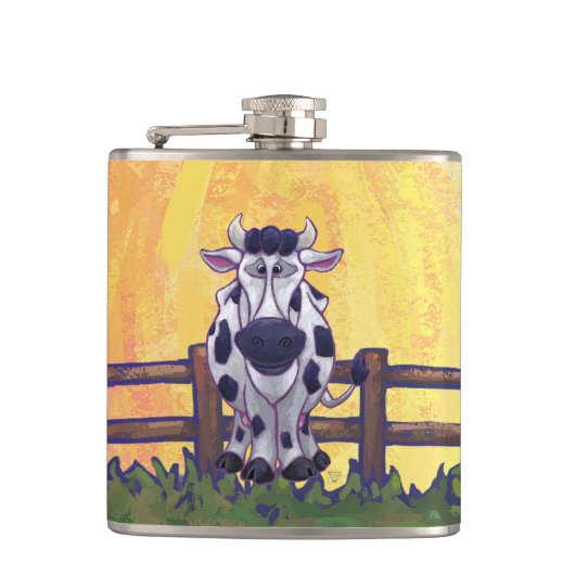 Koe cadeaus en Accessoires Heupfles (Voorkant)