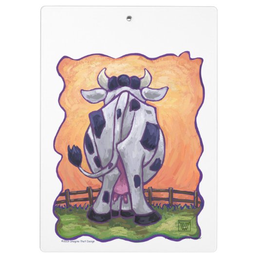 Koe cadeaus en Accessoires Klembord (Achterkant)