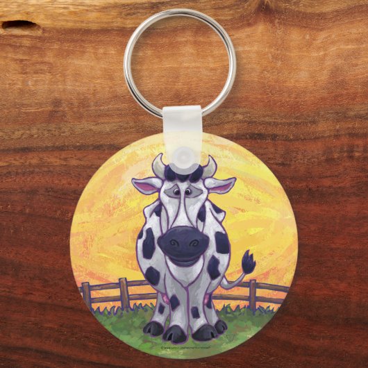 Koe cadeaus en Accessoires Sleutelhanger (Voorkant)