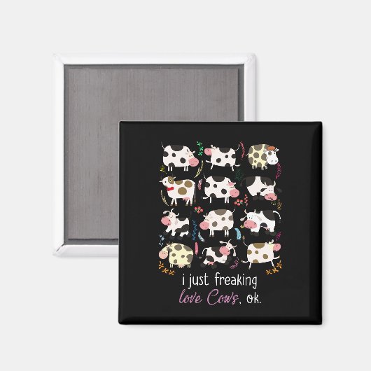 Koe Cadeaus | Ik maak gewoon Koeien vrij. Magneet (Voorkant / Achterkant)