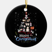 Koe Cadeaus | Mooy kerstKoe Lover Gift Keramisch Ornament (Voorkant)