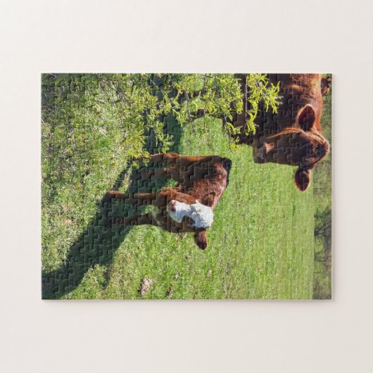 Koe & Calf Puzzle Legpuzzel (Horizontaal)