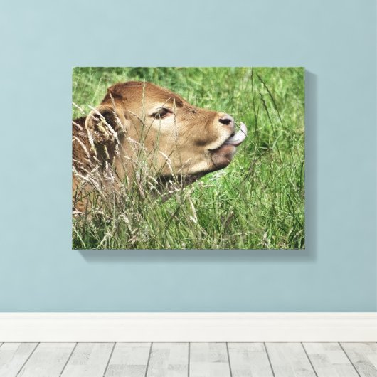 KOE CANVAS AFDRUK (Insitu (Houten vloer))