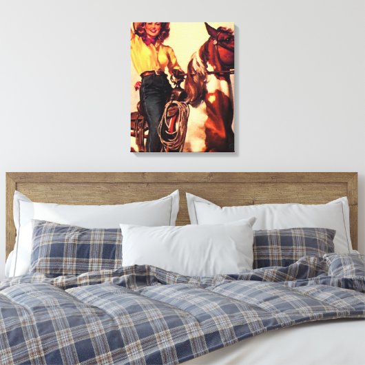 koe canvas afdruk (Insitu (Slaapkamer))