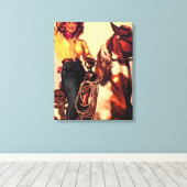 koe canvas afdruk (Insitu (Houten vloer))