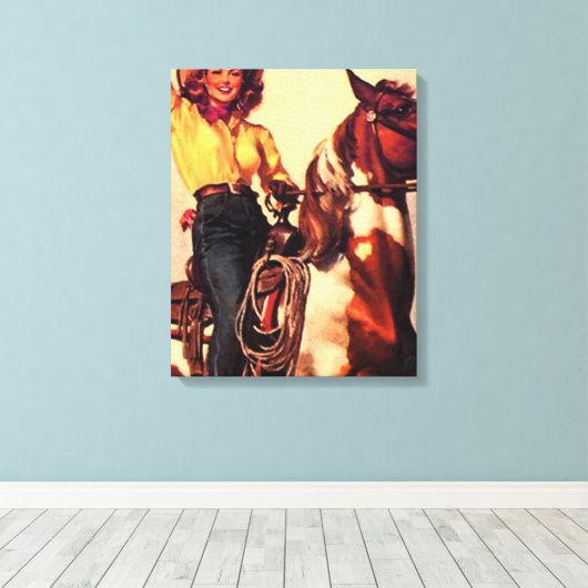 koe canvas afdruk (Insitu (Houten vloer))