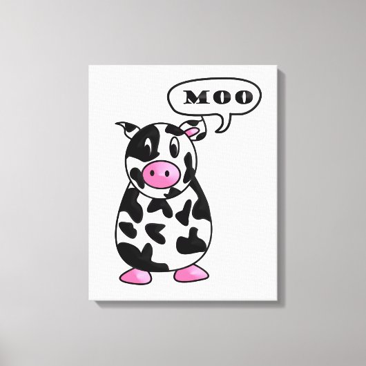 koe canvas afdruk (Voorkant)
