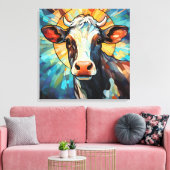 Koe Canvas Kunst (Insitu (Woonkamer))