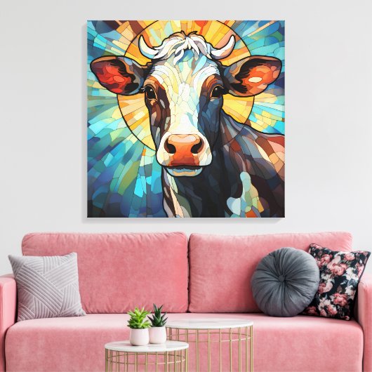 Koe Canvas Kunst (Insitu (Woonkamer))