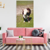 Koe canvas print (Insitu (Woonkamer))