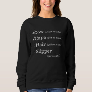 Koe Cape Haar Pantoffel Muziektheater T-shirt