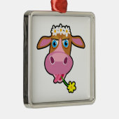 Koe cartoon metalen ornament (Rechts)