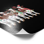 Koe Christmas Koe Lover Gift Holiday Boerderij Foto Afdruk (Hoek)