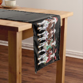 Koe Christmas Koe Lover Gift Holiday Boerderij Korte Tafelloper (Voorbeeld)