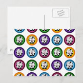  Koe cirkels Briefkaart (Voorkant / Achterkant)