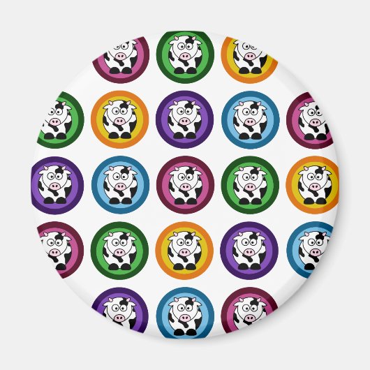 Koe cirkels Magneet (Voorkant)