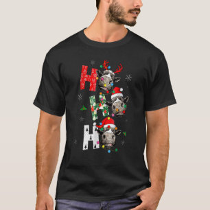 Koe Clause Hos Hos Hos Farmer Boerderijen mas H T-shirt