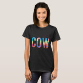 Koe - Cool Moo Animal Fan Funny Cheap T-shirt - Pa (Voorkant volledig)