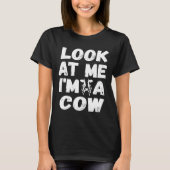 Koe Costume Group Easy Outfit for Halloween Cute T T-shirt (Voorkant)