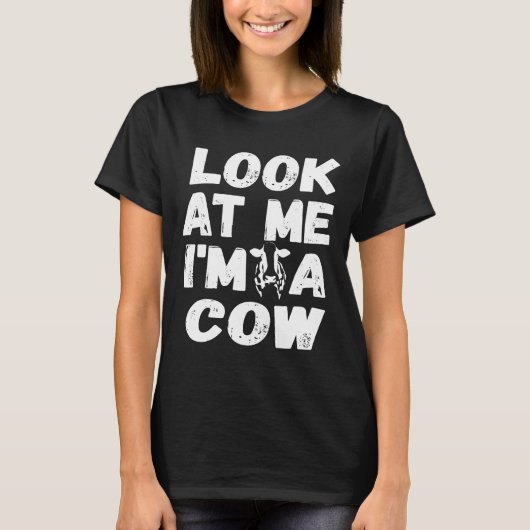 Koe Costume Group Easy Outfit for Halloween Cute T T-shirt (Voorkant)