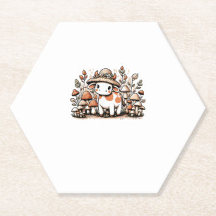 Koe Cottagecore Mushroom Kartonnen Onderzetters