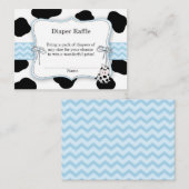 Koe Cowboy Luier Raffle Ticket Informatiekaartje (Voorkant / Achterkant)