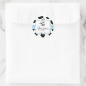 Koe Cowboy Sticker in blauw (Tas)