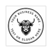 koe Custom Business Logo Large Rubberstempel (Afrduk)