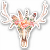 Koe Cutout Vinyl Cutout Sticker (Voorkant)