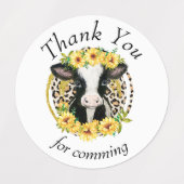 Koe dank u Labels (Design 2)