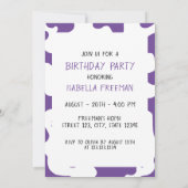 Koe dansend Boerderij Diermeisje 1e verjaardag Kaart (Achterkant)