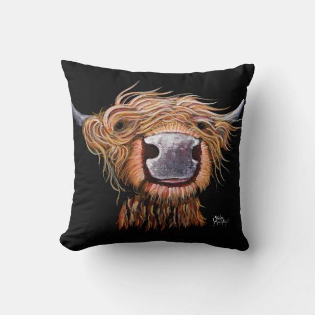 Koe 'Dashing Dougal' Sierkussen Cushion (Voorkant)