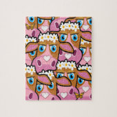 Koe Decoratief Jigzaag Puzzle Legpuzzel (Verticaal)