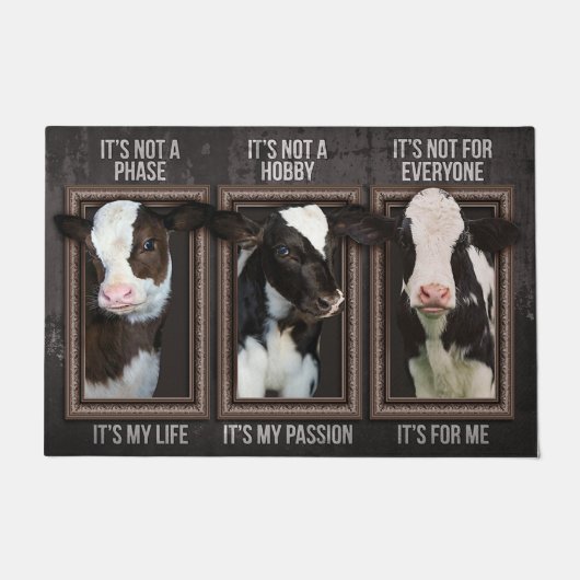 Koe deurmat, Boerderij House Decor Deurmat (Voorkant)