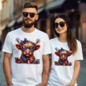 Koe die 4 juli viert Tri-Blend shirt