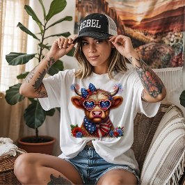 Koe die 4 juli viert Tri-Blend shirt