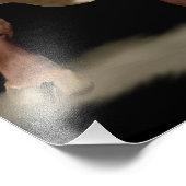 Koe die bokt Kunstprint Foto Afdruk (Hoek)