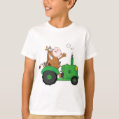 Koe die een trekker bestuurt t-shirt (Voorkant)