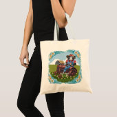 Koe die tractor bestuurt tote bag (Voorkant (product))