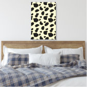 Koe Dier Huid Kleur Patroon Ontwerp Canvas Afdruk (Insitu (Slaapkamer))